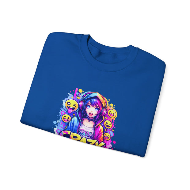 Graffiti Anime Girls Unisex Heavy Blend™ Crewneck Sweatshirt