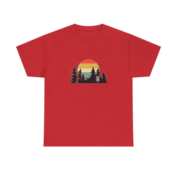 Retro Disc Golf Unisex Heavy Cotton Tee