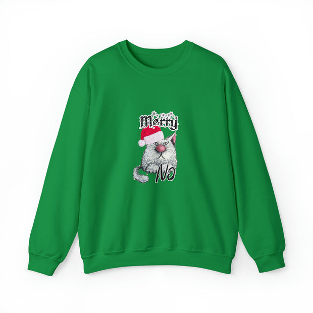 Christmas cat Unisex Heavy Blend™ Crewneck Sweatshirt
