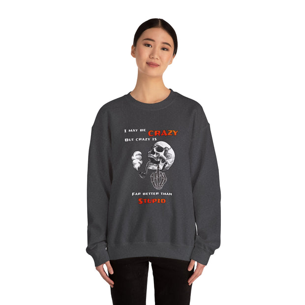 Crazy Skull Unisex Heavy Blend™ Crewneck Sweatshirt