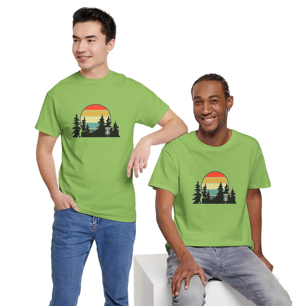 Retro Disc Golf Unisex Heavy Cotton Tee