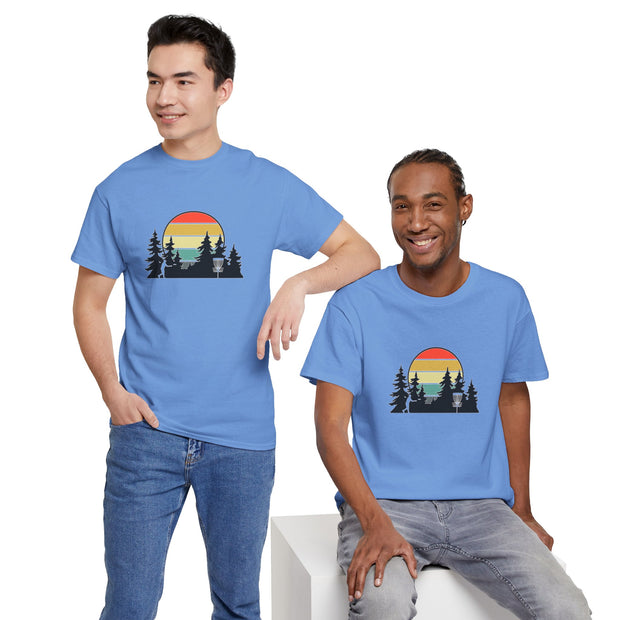 Retro Disc Golf Unisex Heavy Cotton Tee