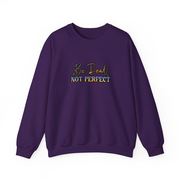 Be Real Not Perfect Unisex Heavy Blend™ Crewneck Sweatshirt