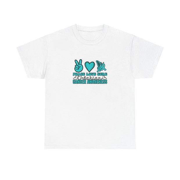 Peace Love Cure Unisex Heavy Cotton Tee