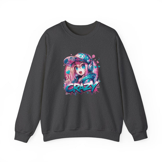 Graffiti Anime Girls Unisex Heavy Blend™ Crewneck Sweatshirt