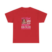 Anime, Boba, Sketching Unisex Heavy Cotton Tee