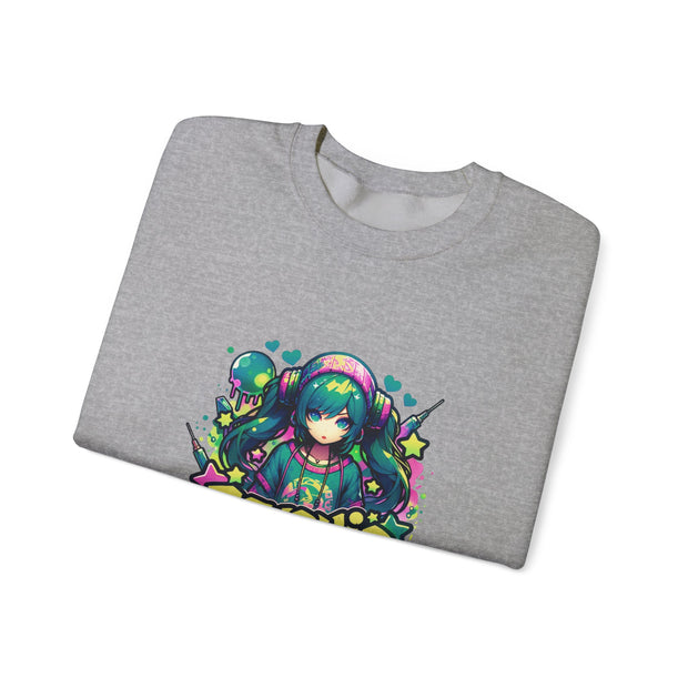 Graffiti Anime Girls Unisex Heavy Blend™ Crewneck Sweatshirt