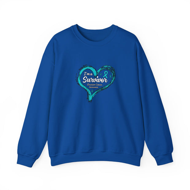 I am a Survivor Unisex Heavy Blend™ Crewneck Sweatshirt