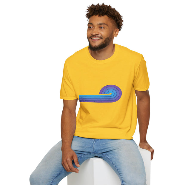 Semicircle Stripes Unisex Softstyle T-Shirt