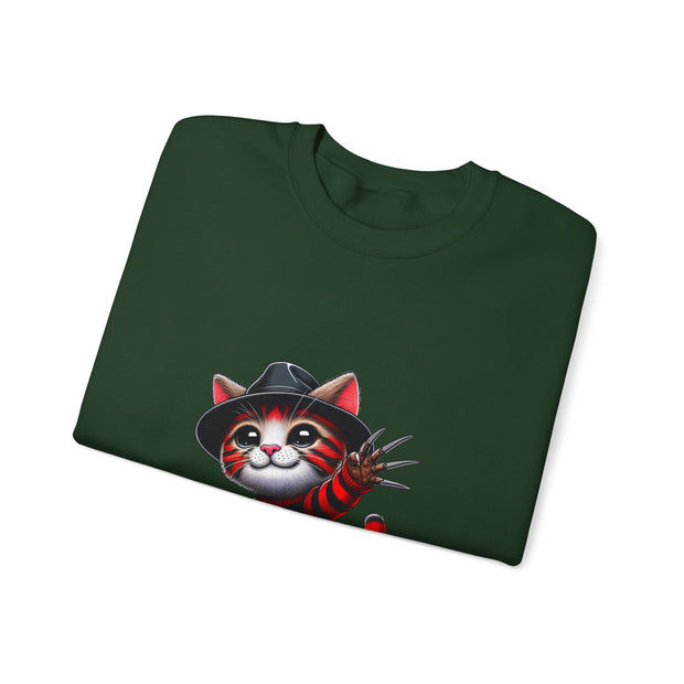 Horror Movie Cats Unisex Heavy Blend™ Crewneck Sweatshirt