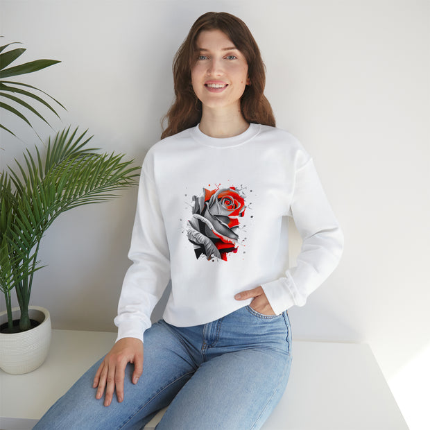 Rose Unisex Heavy Blend™ Crewneck Sweatshirt