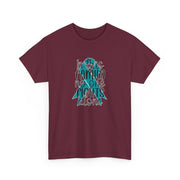 Family Support Ovarian Cancer Unisex Heavy Cotton Tee