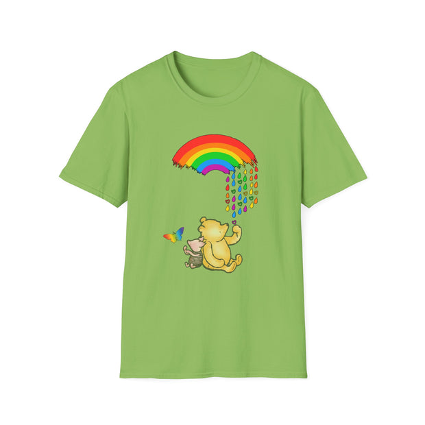 Winnie the Pooh Raining Pride Unisex Softstyle T-Shirt