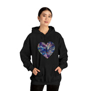 Heart Butterfly Unisex Heavy Blend™ Hooded Sweatshirt