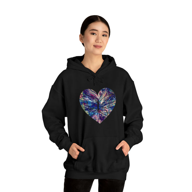 Heart Butterfly Unisex Heavy Blend™ Hooded Sweatshirt