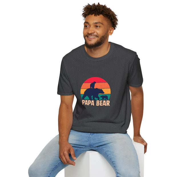 Papa Bear Unisex Softstyle T-Shirt