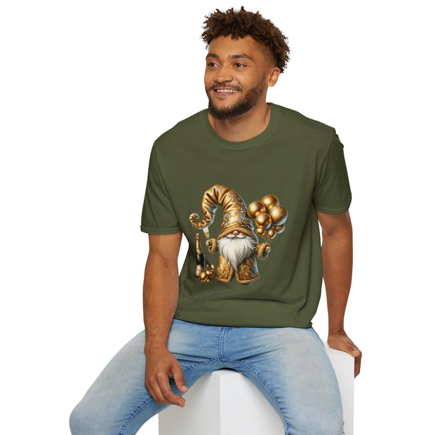 New Year Gnome Unisex Softstyle T-Shirt