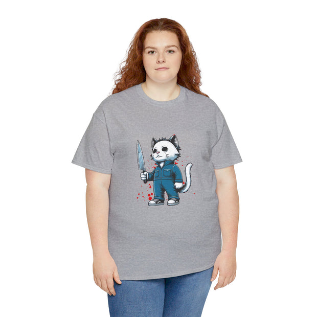 Horror Movie Cats Unisex Heavy Cotton Tee