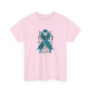 Family Support Ovarian Cancer Unisex Heavy Cotton Tee