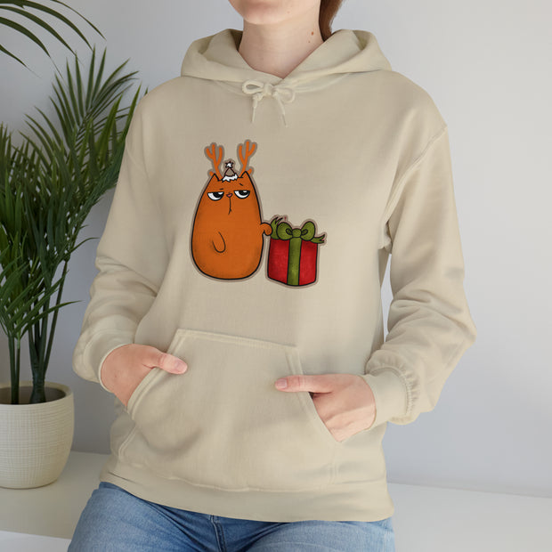 Christmas cat Unisex Heavy Blend™ Hooded Sweatshirt
