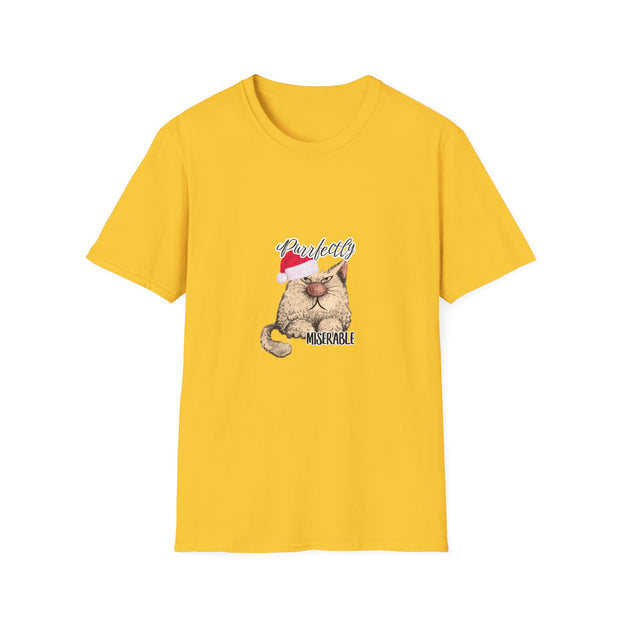 Christmas cat Unisex Softstyle T-Shirt