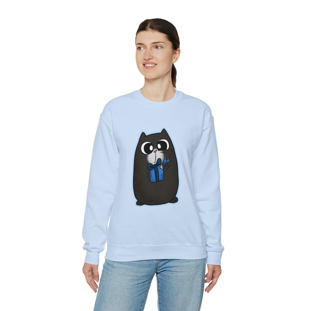 Christmas cat Unisex Heavy Blend™ Crewneck Sweatshirt