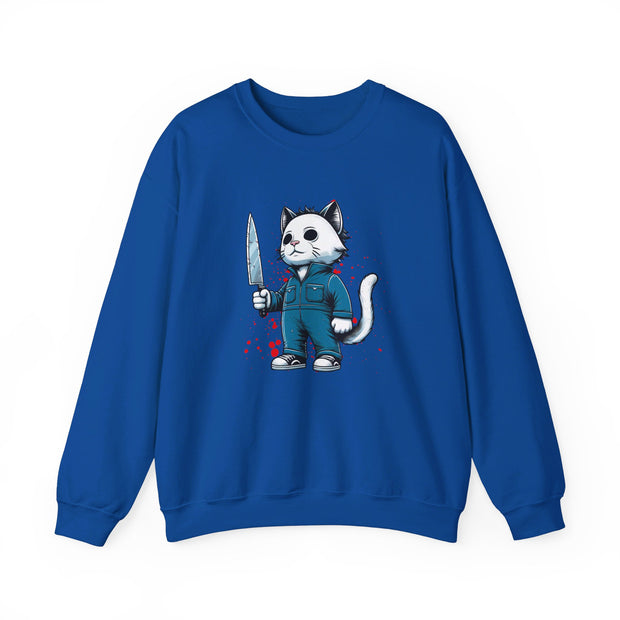 Horror Movie Cats Unisex Heavy Blend™ Crewneck Sweatshirt