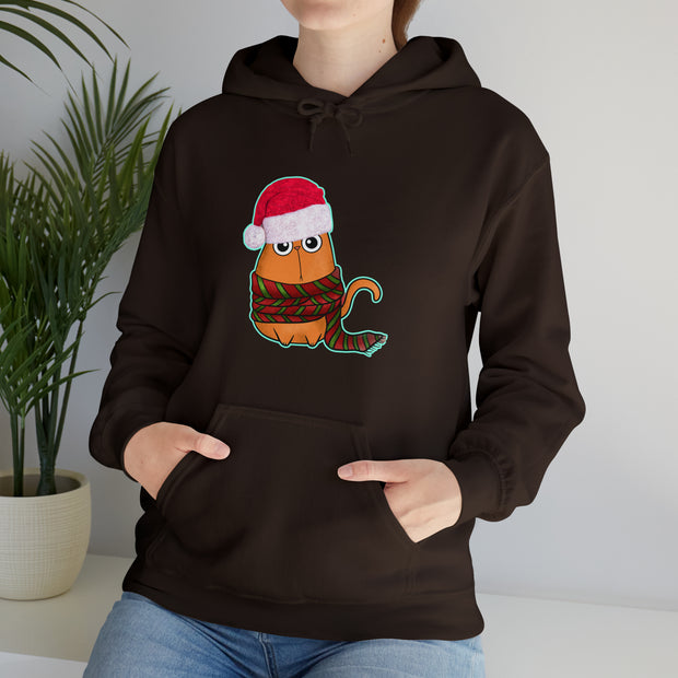 Christmas cat Unisex Heavy Blend™ Hooded Sweatshirt