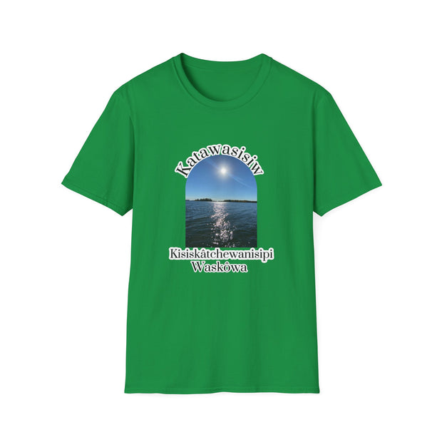 Cree Saskatchewan Skies Unisex Softstyle T-Shirt