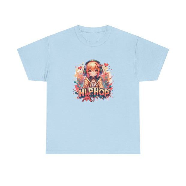 Graffiti Anime Girl Unisex Heavy Cotton Tee