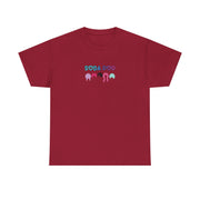 Colorful Soda Pop Unisex Heavy Cotton Tee | Fun Graphic Tee for All Occasions, Festival Apparel, Casual Wear, Gift Ideas, Summer Style