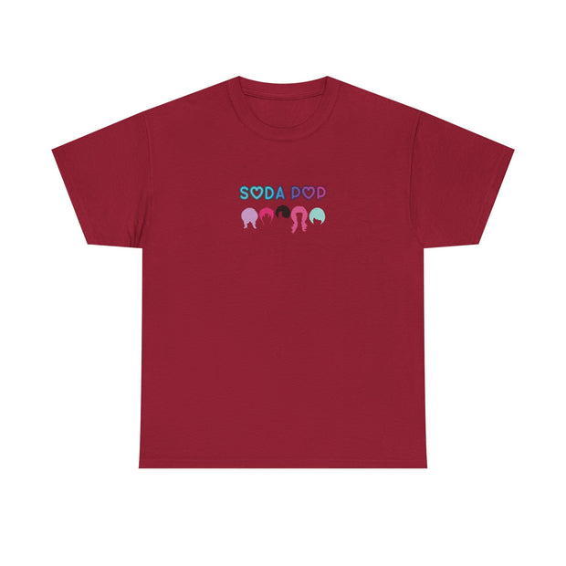 Colorful Soda Pop Unisex Heavy Cotton Tee | Fun Graphic Tee for All Occasions, Festival Apparel, Casual Wear, Gift Ideas, Summer Style