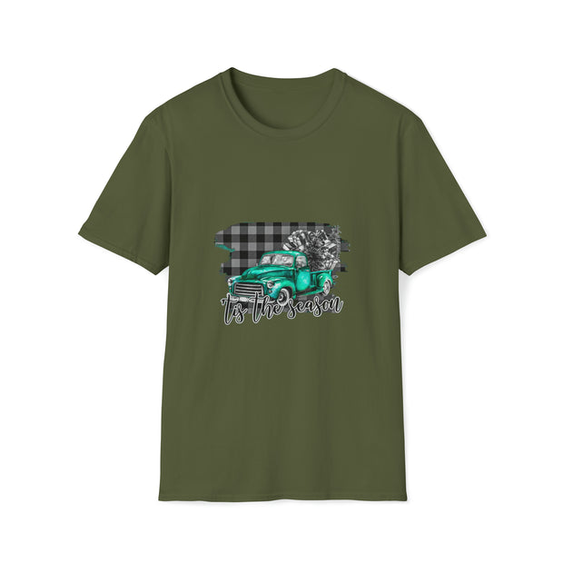 Christmas truck Unisex Softstyle T-Shirt