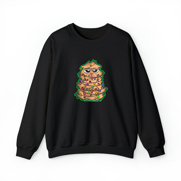 Christmas cat Unisex Heavy Blend™ Crewneck Sweatshirt