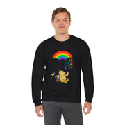 Winnie the Pooh Raining Pride Unisex Heavy Blend™ Crewneck Sweatshirt