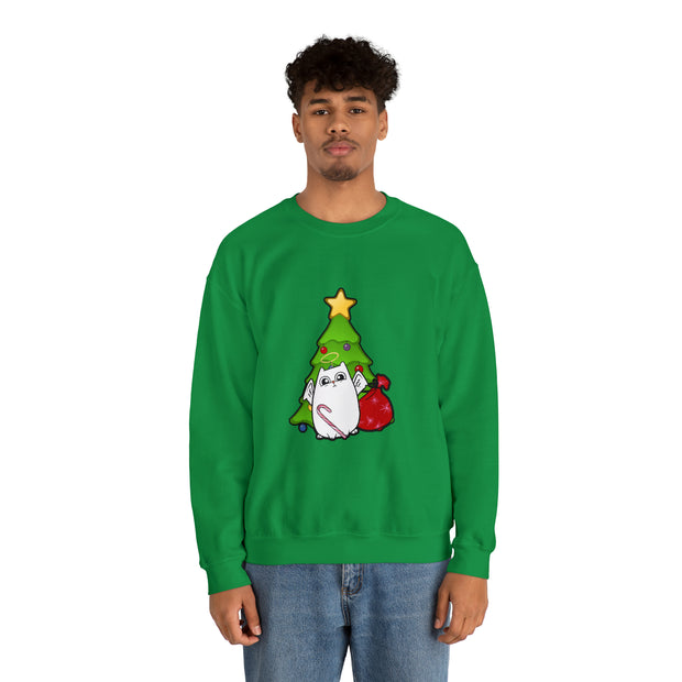 Christmas cat Unisex Heavy Blend™ Crewneck Sweatshirt