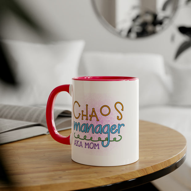 Chaos Manager Accent Mugs, 11oz