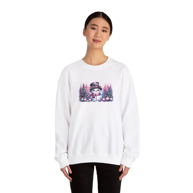 Pastel Snowman Unisex Heavy Blend™ Crewneck Sweatshirt