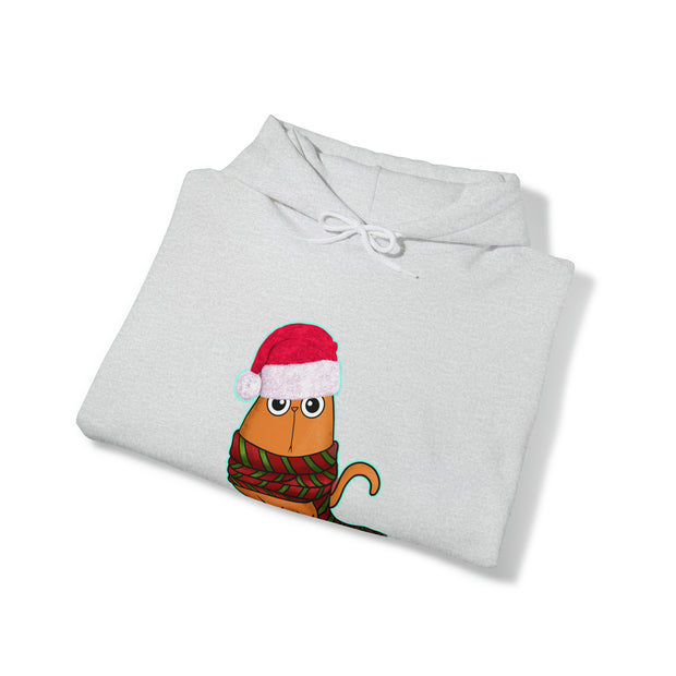 Christmas cat Unisex Heavy Blend™ Hooded Sweatshirt