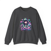 Graffiti Anime Girls Unisex Heavy Blend™ Crewneck Sweatshirt