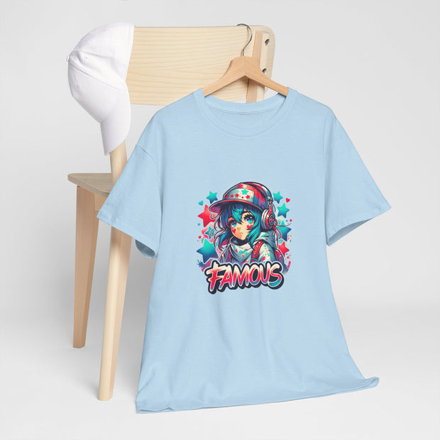 Graffiti Anime Girls Unisex Heavy Cotton Tee