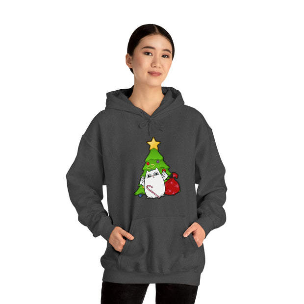 Christmas cat Unisex Heavy Blend™ Hooded Sweatshirt