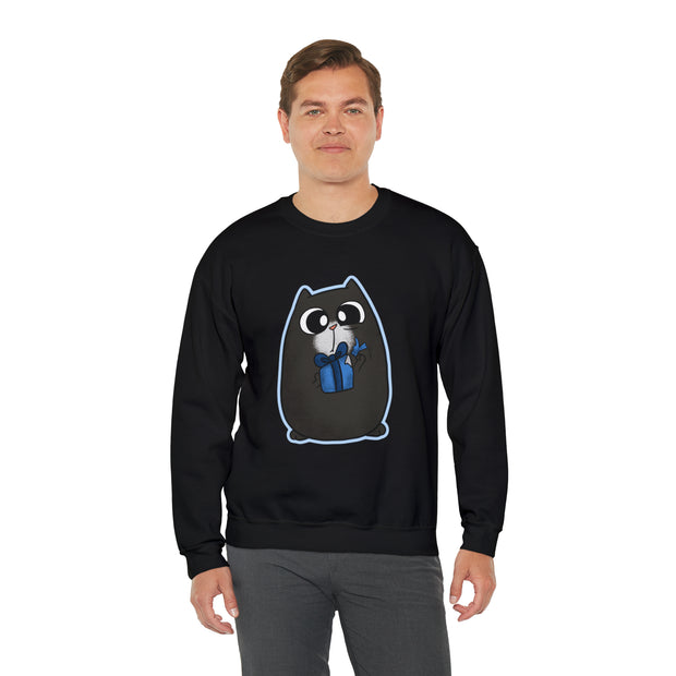 Christmas cat Unisex Heavy Blend™ Crewneck Sweatshirt