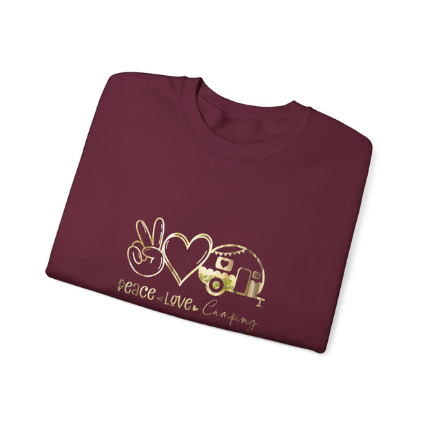 Peace Love Camping Unisex Heavy Blend™ Crewneck Sweatshirt