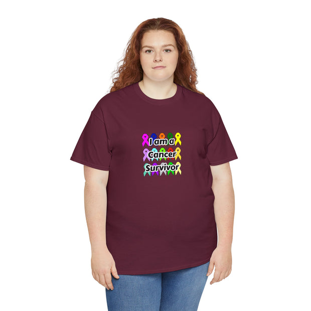 Cancer Survivor Unisex Heavy Cotton Tee