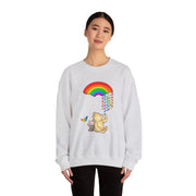 Winnie the Pooh Raining Pride Unisex Heavy Blend™ Crewneck Sweatshirt
