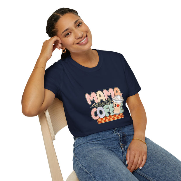 Mama needs Coffee Unisex Softstyle T-Shirt
