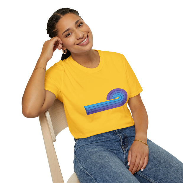 Semicircle Stripes Unisex Softstyle T-Shirt