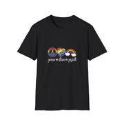 Peace Love and Pride Unisex Softstyle T-Shirt