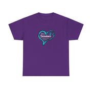 Ovarian Cancer Survivor Unisex Heavy Cotton Tee